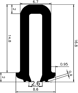 TU1 - G366 6,7×16,8 mm