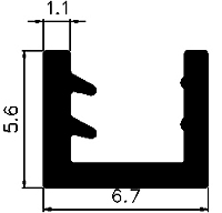 TU1 - G521 5,6×6,7 mm