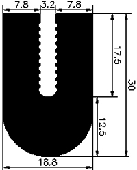 TU1 - G437 18,8×30 mm
